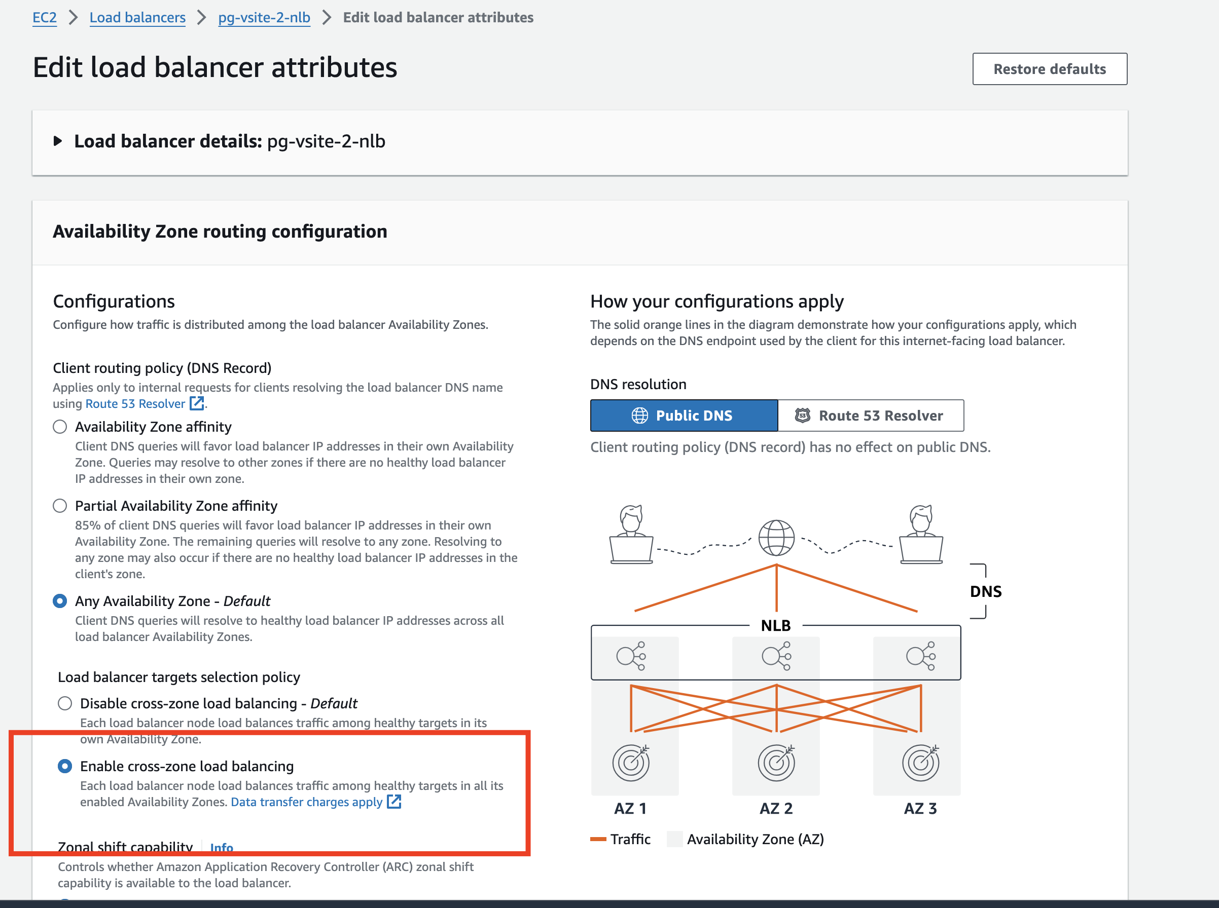 Figure: Enable CZLB